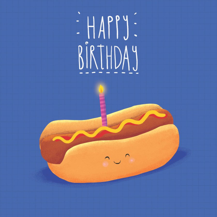 Hot Dogs and Birthday Cake